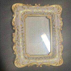 Elegant Gold and cream Ornate Picture Frame